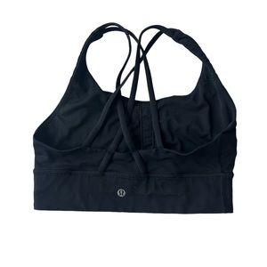 Black Lulu sports bra